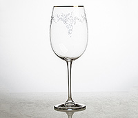 Набор бокалов для красного вина из богемского стекла (фужеры) 640 мл