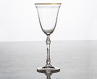 Набор бокалов для белого вина из богемского стекла (фужеры) 185 мл