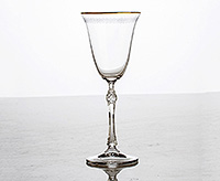 Набор бокалов для белого вина из богемского стекла (фужеры) 185 мл