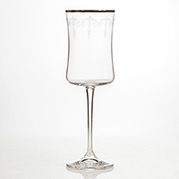 Набор бокалов для белого вина из богемского стекла (фужеры) 260 мл