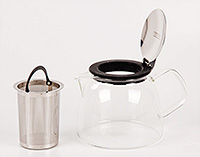 Заварочный чайник с крышкой с ситом стеклянный 730 мл
