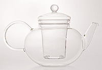 Заварочный чайник с крышкой стеклянный с ситом 1200 мл