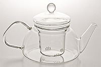 Заварочный чайник с крышкой стеклянный с ситом 600 мл