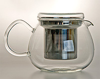 Заварочный чайник с крышкой стеклянный с ситом 500 мл