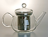 Заварочный чайник с крышкой стеклянный с ситом 500 мл
