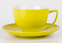 Кофейная чашка с блюдцем керамические (Шапо кофейное или пара) 220 мл
