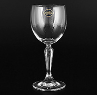 Набор бокалов для вина из богемского стекла (фужеры) 175 мл