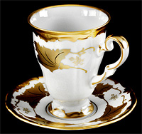 Кофейная чашка с блюдцем фарфоровая (Шапо кофейное или пара) капучино 260 мл