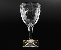 Набор бокалов для вина из богемского стекла (фужеры) 300 мл