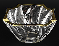 Конфетница из богемского стекла (Ваза для конфет) 19 см