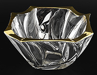 Конфетница из богемского стекла (Ваза для конфет) 25,5 см