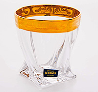 Набор бокалов для виски из богемского стекла (стаканы) 340 мл