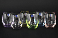 Набор бокалов для воды из богемского стекла (стаканы) 220 мл