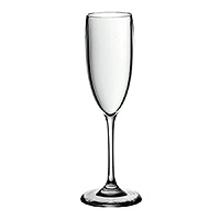 Бокал для шампанского из пластика (фужер) 140 мл