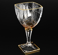 Набор бокалов для вина из богемского стекла (фужеры) 270 мл
