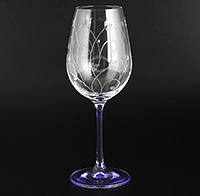 Набор бокалов для вина из богемского стекла (фужеры) 350 мл