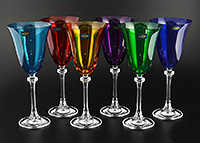 Набор бокалов для вина из стекла (фужеры) 250 мл