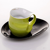 Кофейная чашка с блюдцем фарфоровая (Шапо кофейное или пара) капучино 230 мл