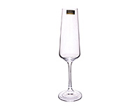 Бокал для шампанского из богемского стекла (фужер) 160 мл