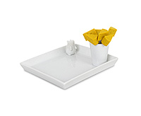 Набор для подачи сыра из керамики 15,2x17,3x6 см со шпажками