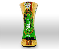 Ваза для цветов (цветочница) из богемского стекла 30 см