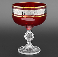 Набор креманок для мартини из богемского стекла 200 мл