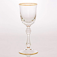 Набор бокалов для вина из богемского стекла (фужеры) 205 мл