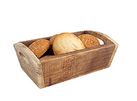 Хлебница деревянная с ручками 29,5x18x10,5 см
