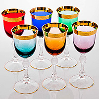 Набор бокалов для вина из стекла (фужеры) 205 мл