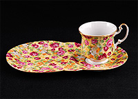 Подарочный чайный набор фарфоровый 2 предмета
