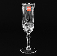 Набор бокалов для шампанского из стекла (фужеры) 130 мл