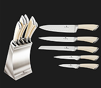 Набор кухонных ножей из алюминия 6 предметов на подставке