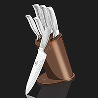 Набор кухонных ножей из алюминия 6 предметов на подставке