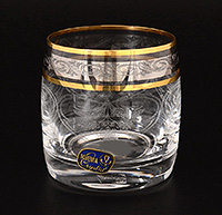 Набор бокалов для воды из богемского стекла (стаканы) 230 мл
