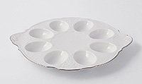Тарелка для яиц фарфоровая (Поднос для яиц) 25 см