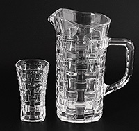 Набор для воды из стекла (кувшин и стаканы)