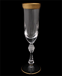 Набор бокалов для шампанского из стекла (фужеры) 200 мл