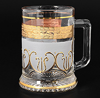 Кружка для пива из богемского стекла (Пивная кружка)  300 мл
