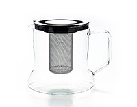 Заварочный чайник с крышкой стеклянный 1800 мл с металлическим фильтром