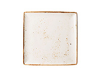 Блюдо квадратное сервировочное фарфоровое (Квадратное) 27x27х1,8 см
