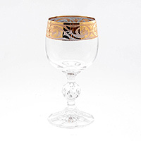 Набор бокалов для вина из богемского стекла (фужеры) 150 мл