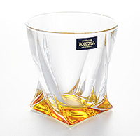 Набор бокалов для виски из богемского стекла (стаканы) 340 мл