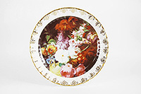 Тарелка декоративная подвесная фарфоровая на стену 32 см