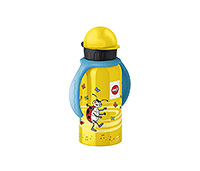 Бутылка детская питьевая из пластика и алюминия 400 мл с ручкакми