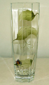 Ваза для цветов (цветочница) из стекла 40 см