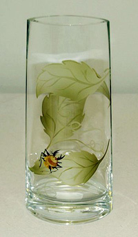 Ваза для цветов (цветочница) из стекла 27 см