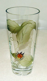 Ваза для цветов (цветочница) из стекла 24,5 см