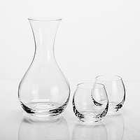 Набор для воды из стекла (графин и стаканы)