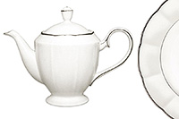 Заварочный чайник с крышкой из костяного фарфора 800 мл