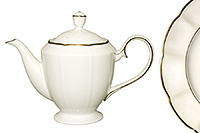 Заварочный чайник с крышкой из костяного фарфора 800 мл